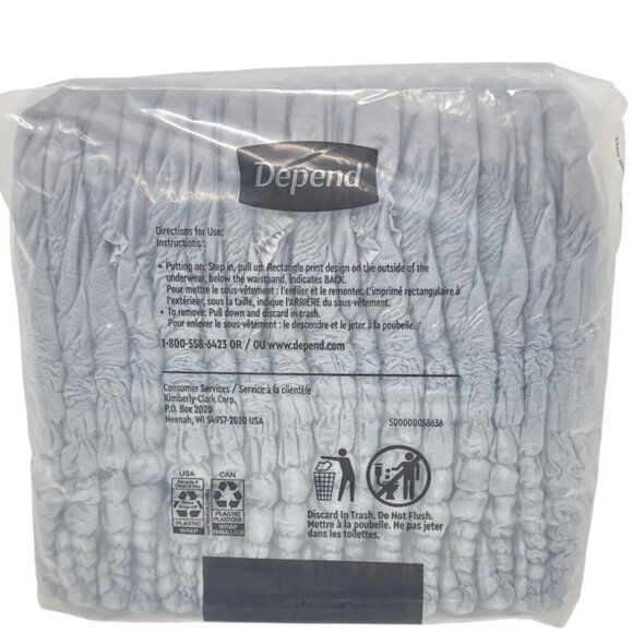 Depend Night Defense Underwear S/M 16 Ct for men Fresh Protection Maximum Absorb - Picture 3 of 6